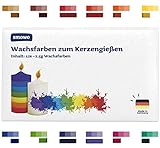 Smowo® 12 Kerzenwachs Farben zum Kerzen selber machen – Kerzenfarben Set zum einfärben von Wachs – Herstellung in Deutschland