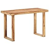 Palisander-Massivholz Esstisch Stehtisch Bistrotisch Beistelltisch Partytisch für Küche Wohnzimmer Restaurant Bar 118 x 60 x 76 cm