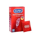 Durex Gefühlsecht Classic Kondome - Hauchzart für intensives Empfinden - 1 x 20 Stück
