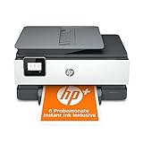 HP OfficeJet 8012e Multifunktionsdrucker (HP+, A4, Drucker, Scanner, Kopierer, WLAN, Duplex, HP ePrint, Airprint, mit 6 Probemonaten HP Instant Ink Inklusive) Basalt