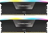 Corsair VENGEANCE RGB DDR5 RAM 48GB (2x24GB) 7000MHz CL40 Intel XMP iCUE Kompatibel Computer Speicher - Schwarz (CMH48GX5M2B7000C40)