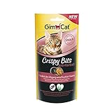 GimCat Crispy Bits Anti-Hairball - Knuspriger Katzensnack ohne Zuckerzusatz mit funktionalen Inhaltsstoffen - 1 Beutel (1 x 40 g)