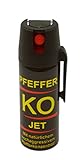 BALLISTOL 24420 Pfeffer-KO Jet 40ml Spray – Verteidigungsspray gegen Tiere – Abwehrspray 5m Sprühweite - Panikverschluss