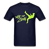 DGshirt Herren's Navy Casual Cotton Dare to Zlatan Ibrahimovic Logo Short Sleeve Graphic T-Shirt Funny Xmas Tee