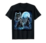 Wolf in der Heavy Metal Band spielt E-Gitarre - T-Shirt