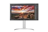 LG 27UP850-W 68,4 cm (27 Zoll) UHD 4K Monitor (IPS-Panel, AMD FreeSync, VESA DisplayHDR 400), schwarz weiß