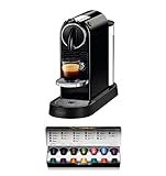 De'Longhi Nespresso Citiz EN167.B Espressomaschine Schwarz mit Hochdruckpumpe, 1260W, 1liter,37.4 x 11.9 x 25.5 cm, Schwarz