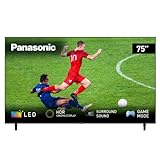 Panasonic TX-75LXW834 189 cm LED Fernseher (75 Zoll, 4K HDR UHD, HCX Processor, Dolby Atmos, Smart TV, Sprachassistent, Bluetooth, HDMI, USB), schwarz