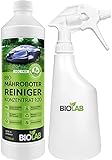 Biolab Bio Mähroboter Reinigungsset, zur Reinigung von Rasenmäher Roboter, 1000 ml Reiniger Konzentrat plus Sprayflasche zum Mischen