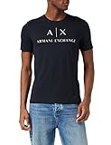 Armani Exchange Herren 8nztcj T-Shirt, Blau, L