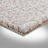 Teppichboden Velours in Hellgrau | weiche & strapazierfähige Auslegeware | zugeschnittener Bodenbelag | Teppich Langflor Muster | gemütliche Bahnenware