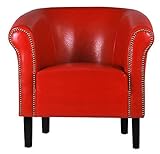 FORTISLINE Sessel Clubsessel Loungesessel Cocktailsessel Monaco Rot W287 03