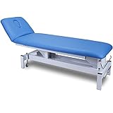 Elektrische Behandlungsliege Therapieliege Massageliege Blau 072301 (Mit Handbedienung)