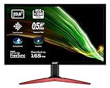 Acer KG241QS Gaming Monitor 23,6 Zoll (60 cm Bildschirm) Full HD, 165Hz OC, 144Hz, 1ms (G2G), 2xHDMI 2.0, DP 1.2, HDMI/DP FreeSync, schwarz/rot