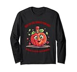 Why did the tomato turn red? It saw the salad dressing! Langarmshirt