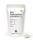 Bio Flohsamenschalen 99% Reinheit - Premium Qualität - laborgeprüft, ballaststoffreich, vegan, lower-Carb, glutenfrei, nachhaltig und fair angebaut, 500g