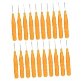 CRILSTYLEO 20 Stück Mikro Augenbrauenpinsel Mit Kappe Wimpern Augenbrauen Make Up Pinsel Tragbare Make Up Pinsel Für Mädchen Mini Augenbrauen Farbpinsel Concealer Pinsel Wimpernp