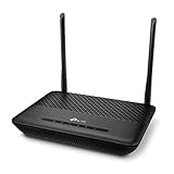 TP-Link TD-W9960v WLAN Telefonie VDSL DSL Modem Router (300 Mbit/s a 2,4GHz, VDSL-Vectoring 100Mbit/s, komp. mit Telekom/1&1/Vodafone/O2, DECT Basis und Mediaserver, nur für Deutschland)schwarz