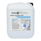 Nanoprotect Essigsäure 60% | Ideal als Reiniger und Entkalker | Für Haus und Garten | Premium Qualität – Made in Germany, 10 kg