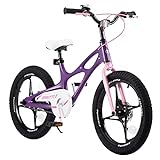 RoyalBaby Space Shuttle Kinderfahrrad Jungen Mädchen Magnesiumrahmen Kinder Fahrrad mit stützräder 16 Zoll Violett