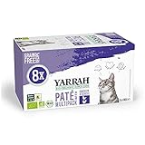 Yarrah Bio Katzenfutter - 8 x 100gr - Huhn und Truthahn - Getreidefrei