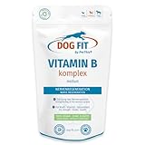 DOG FIT by PreThis® Vitamin B Komplex für Hunde I Nervensystem, Inkontinenz, Spondylose, Zittern, Stärkung I B-Vitamine mit Biotin & Folsäure I Vegan ohne Zusätze |