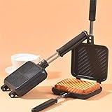 SHYOD Doppelseitig Antihaft Sandwich Maker Brot Toast Frühstücksmaschine Waffel Pfannkuchen Backen Grill Ofenform Grill Bratpfanne (Color : B)