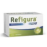 Refigura Pro: Gesundes Abnehmen, mit Glucomannan, Zink, Vitamin B6 und Chrom, pflanzlich, vegan, Kapseln, 160 Stk.