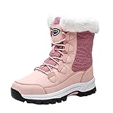 Damen Winterstiefel, Schneestiefel, Wanderschuhe, Winterschuhe, leichte Thermostiefel, Schneestiefel, wasserdicht, warme Schneestiefel, gefütterte Kurzschaftstiefel, Schuhe, bequem,
