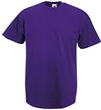 Fruit of the Loom T-Shirt (Valueweight), 27 Farben, kleine bis 4XL - Purple - L
