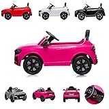 Chipolino Kinder Elektroauto SUV Audi RS Q8 Fernbedienung, Stoßdämpfer, MP3, Eva, Farbe:pink