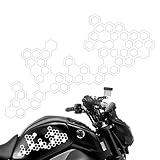 Motorrad-Aufkleber, modifizierte Wabenform, neuartiger Motorrad-Aufkleber mit reflektierendem Effekt für Motorräder, Computer, Autos, Laptops, Kühlschränk