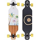 BTFL Drop-Through Longboard Cocco Skateboard für Mädchen, Komplett-Board mit ABEC 9 Kugellager, Cruiser für Anfänger und Fortgeschrittene