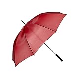 Regenschirm rot Gästeschirm Stockschirm Schirm Regen Wetter (rot)