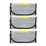 Okuyonic Lipo Battery Safe Bag, Air Isolation PVC Fiber Fireproof Battery Bag zum Aufladen