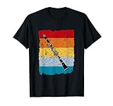 Klarinette Retro Musik T-Shirt