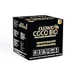 Cultimo Coco Bio Shishakohle 1KG | 100% Natur Kokoskohle | Organic Bio | ohne chemische Zusätze | Shisha Kohle BBQ | 26mm Cube