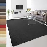 Floordirekt 100% reines Sisal - Sisalteppich - Teppich für Wohnzimmer - Naturfaser - Läufer (Schwarz, 120 x 180 cm)