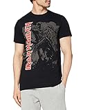Iron Maiden Herren, T-Shirt, Hi Contrast Trooper, Schwarz, Large (Herstellergröße: Large)