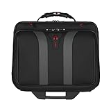 Wenger 600659 GRANADA 15.6 Inch Wheeled Laptop Case, Padded Laptop Compartment and Overnight Compartment in Black/Grey {24 Litre}