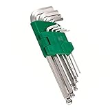HKYBCF 9pcs Inches Sex Inben Schlüssel Set L-Form Inbusschlüssel Universal Schlüssel Sechseck for Reparatur Fahrrad Handwerkzeuge Innensechskantschlüssel
