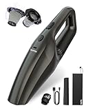 TANYO Handstaubsauger Akku, 12000Pa Kabellos Tragbar Handstaubsauger mit Waschbar HEPA-Filter, Mini Auto Staubsauger Stark Für Auto, Haus & Tierhaar Reinigung, Küche Handvakuum(Goldbraun)