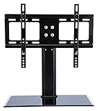 Einstellbarer Tisch Fernseher Stand universelle Wohnung Fernseher Bildschirmhalterung mit Rutschfester Base 26-32'Einstellbarer TV (Color : Black)