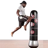 Standboxsack,Freistehender Boxsack Aufblasbare Boxen Taekwondo Stanztasche Freistehend Tumbler-Muay-Trainings-Druckentlastung Bounce-Sandsand mit Luftpumpe (Color : 1.6m with Pump)