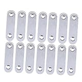 Gatuida 20st Winkeleisen Aus Edelstahl Halterung Reparaturplatten Winkelhalterungsplatte Stahl Flach Tor-eckstreben-rahmensatz Flache Eckstrebe Robuste Flache Halterung U-klammer S