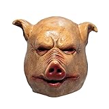 Schwein Kopfbedeckung, Horror Schwein Maske Anime Cosplay Zubehör Latex Tierkopf Masken Halloween Party Cosplay Kopfbedeckungen