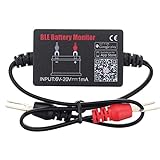KYYKA Auto Battery Monitor Ⅱ 12V Battery Tester Bluetooth 4.0 Wireless Battery Tester Charger Diagnostic Analyzer Monitor for Android & iOS (Black)