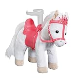 Baby Annabell Little Sweet Pony, Spielpferd Pony mit Sound-Effekten inklusive Sattel mit Puppenhalterung, 36 cm groß, 705933 Zapf C