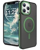 SOOFUN Handyhülle für iPhone 12/12 Pro Kompatibel mit MagSafe, Schmutzabweisende Hülle für iPhone 12/12 Pro, Starker Magnet, Angenehm Hautgefühl, Halbtransparente, Matte Handyschutzhülle Stoß