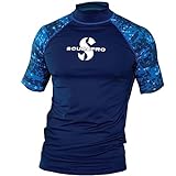 Scubapro AEGEAN Rash Guard Kurzarm Herren Slim Fit UV-Shirt Collection 2017 (L)